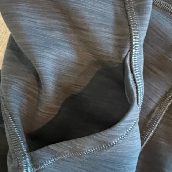 Lululemon Athletica Dark Heather Gray Leggings w pockets - Picture 3 of 5